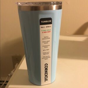 New Corkcicle Light Blue 16oz Insulated Tumbler
